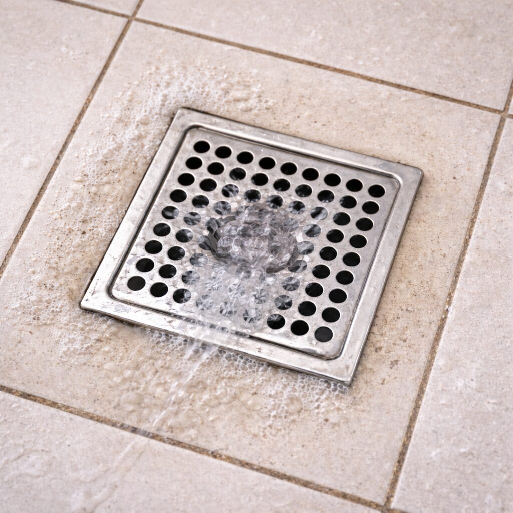 Duschablauf Reinigung - Nachher